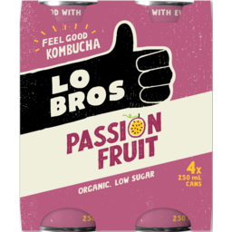 Photo of Lo Bros Kombucha Passionfruit