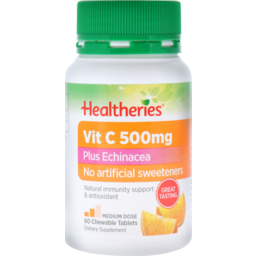 Photo of Healtheries Vitamin C 500mg plus Echinacea 60 Tablets