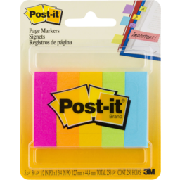 Photo of Post-It® Page Markers 670-5af 12.7mm X 44.4