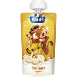 Photo of Pauls Kids Banana Yoghurt 70g Lion King