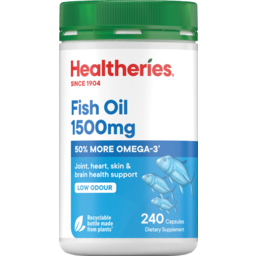 Photo of Healtheries Fish Oil 1500mg 240 Pack