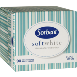 Photo of Sorbent Soft White Facial Tissues 90