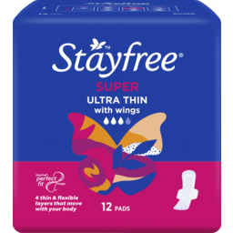 Photo of Stayfree Ultra Thin Super Wings Sanitary Pads 12 Pack