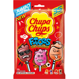 Photo of Chupa Chups Faces Flat Lollipops 35 Pack 210g