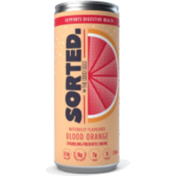 Photo of SORTED Blood-Orange Sparkling Prebiotic Drink 