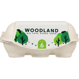Photo of Woodland Eggs Free Range Size 6 6 Pack