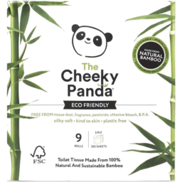 Photo of THE CHEEKY PANDA Bamboo Toilet Paper 9 Pack