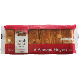 Photo of Fresh Bake Almond Fingers Biscuits 6 Pack 280g