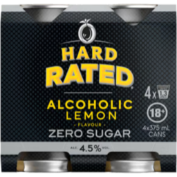 Photo of Hard Rated Zero Sugar 4x375ml
