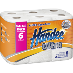 Photo of Handee Ultra Paper Towel 6 Pack 20.5cm