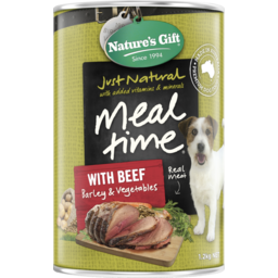 Photo of Nature's Gift Meal Time Dog Food With Beef Barley And Vegetables 1.2kg