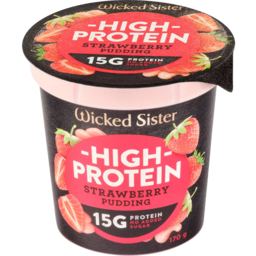 Photo of Wicked Sister Hight Protein Strawberry Pudding 170g