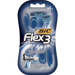 Photo of Bic Flex 3 Blade Disposable Razor 4 Pack