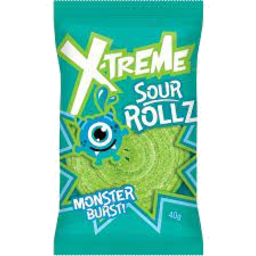 Photo of X-Treme Sour Rolls Monster 40g
