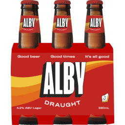 Photo of Alby Draught 6pk Bottles 330ml