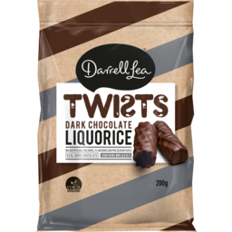 Photo of Darrell Lea Twists Dark Chocolate Liquorice 200g