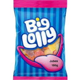 Photo of Big Lolly Jubes 180gm