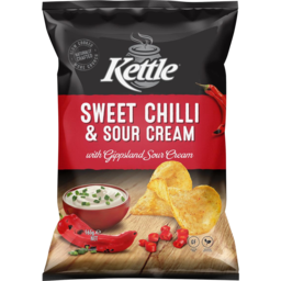 Photo of Kettle Chips S/Chil&S/Crm 165gm