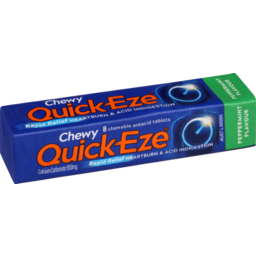 Photo of Quick-Eze Chewy Tablets Peppermint Stick Pack 8 Piece