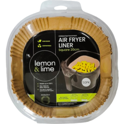 Photo of Lemon & Lime Air Fryer Liner Square 20cm 50 Pack