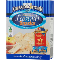 Photo of Kurrajong Kitchen Lavosh Snacks Original Twin Pack