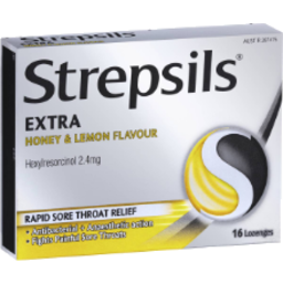 Photo of Stresils Extra Honey And Lemon Fast Numbing Sore Throat Pain Relief With Anaesthetic Lozenges 16pk