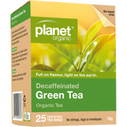 Photo of PLANET ORGANIC:PO Decaffeinated Green Tea Bags 25