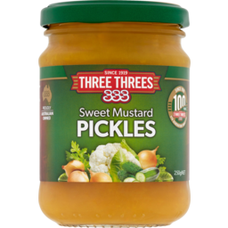 Photo of Three Threes Sweet Mustard Pickles 250g