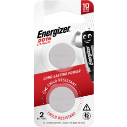 Photo of Energizer Batt Lith 2016 3v-2p 2pk