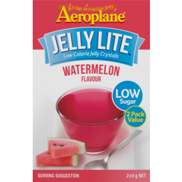 Photo of Aeroplane Jelly Lite Low Calorie Watermelon Flavour Jelly Crystals 2x9g