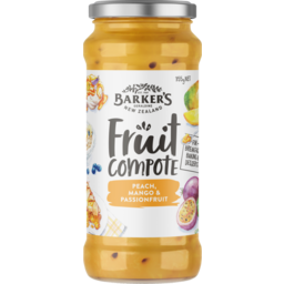 Photo of Barker's Peach Mango Passionfruit Compote 355g