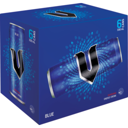 Photo of V Blue Guarana Energy Drink 6 Pack X 330ml 330ml