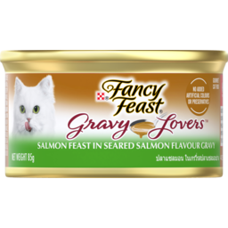 Photo of Fancy Feast Cat Food Gravy Lovers Salmon Feast in Seared Salmon Flavour Gravy 85g