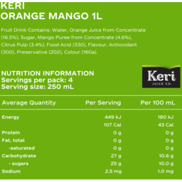 Photo of Keri Juice Drink Grab & Go Orange Mango