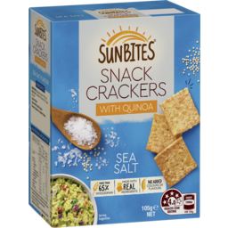 Photo of Sunbites Sea Salt Snack Crackers With Quinoa 105g
