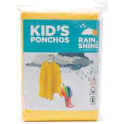 Photo of Poncho Heavy Duty Kids Yellow1pk