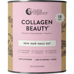 Photo of NUTRA ORGANICS:NO Collagen Beauty Unflavoured 225g