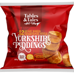 Photo of Tables & Tales Ready Baked Traditional Style Yorkshire Puddings 12 Pack