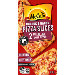 Photo of Mccain Cheese & Bacon Pizza Slices 600g