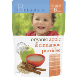 Photo of Bellamy's Organic Apple & Cinnamon Porridge 125g
