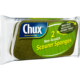 Photo of Chux Non Scratch Scourer Recycled Materials 2pk