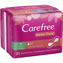 Photo of Carefree Barely There Aloe Panty Liners 42pk