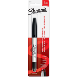 Photo of Sharpie Twin Tip Permanent Marker Black - Pack Of 1