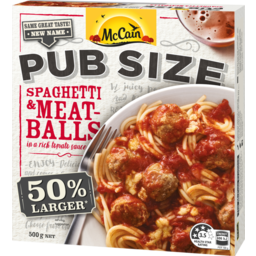 Photo of McCain Pub Size Spaghetti & Meatballs 500gm