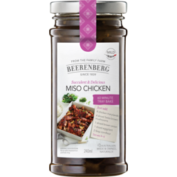 Photo of Beerenberg Meal Base Miso Chicken Tray Bake Meal Base 240ml