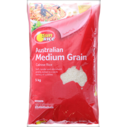 Photo of Sunrice Medium Grain White Ric 5kg