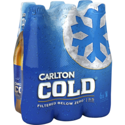 Photo of Carlton Draught Carlton Cold 6 X 355ml Bottles 6.0x355ml