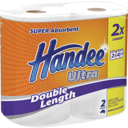 Photo of Handee Ultra Double Length Paper Towels 2pk