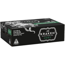Photo of Kraken Spiced Rum & Dry Can 24pk