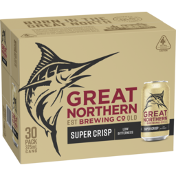 Photo of Great Northern Brewing Co Super Crisp Lager 3x 10pk Can